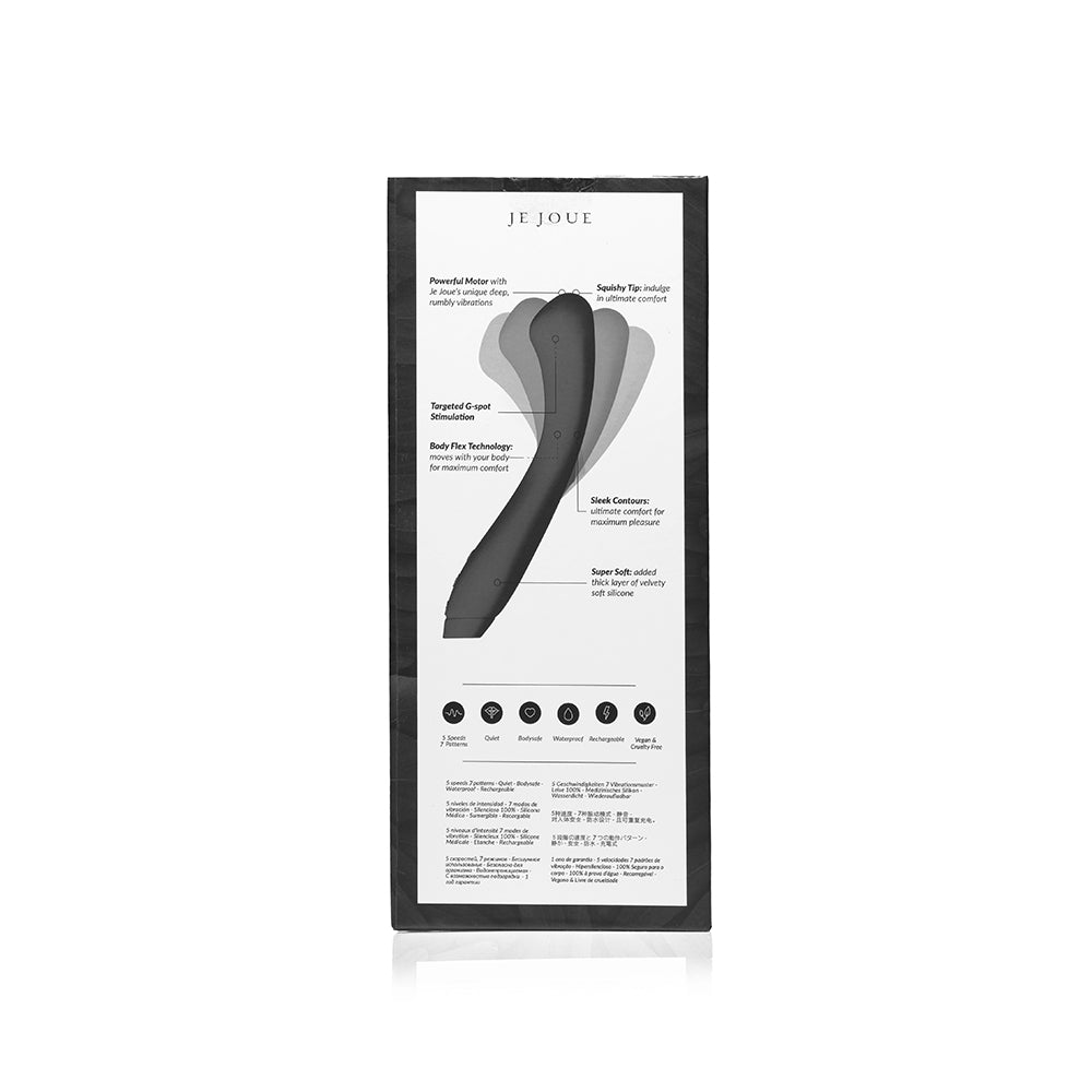 JE JOUE - JUNO FLEX RECHARGEABLE FLEXIBLE SILICONE G-SPOT VIBRATOR BLACK