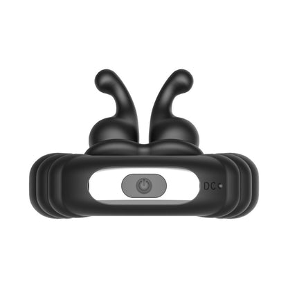 FORTO - F 24 RECHARGEABLE SILICONE TEXTURED VIBRATING COCK RING