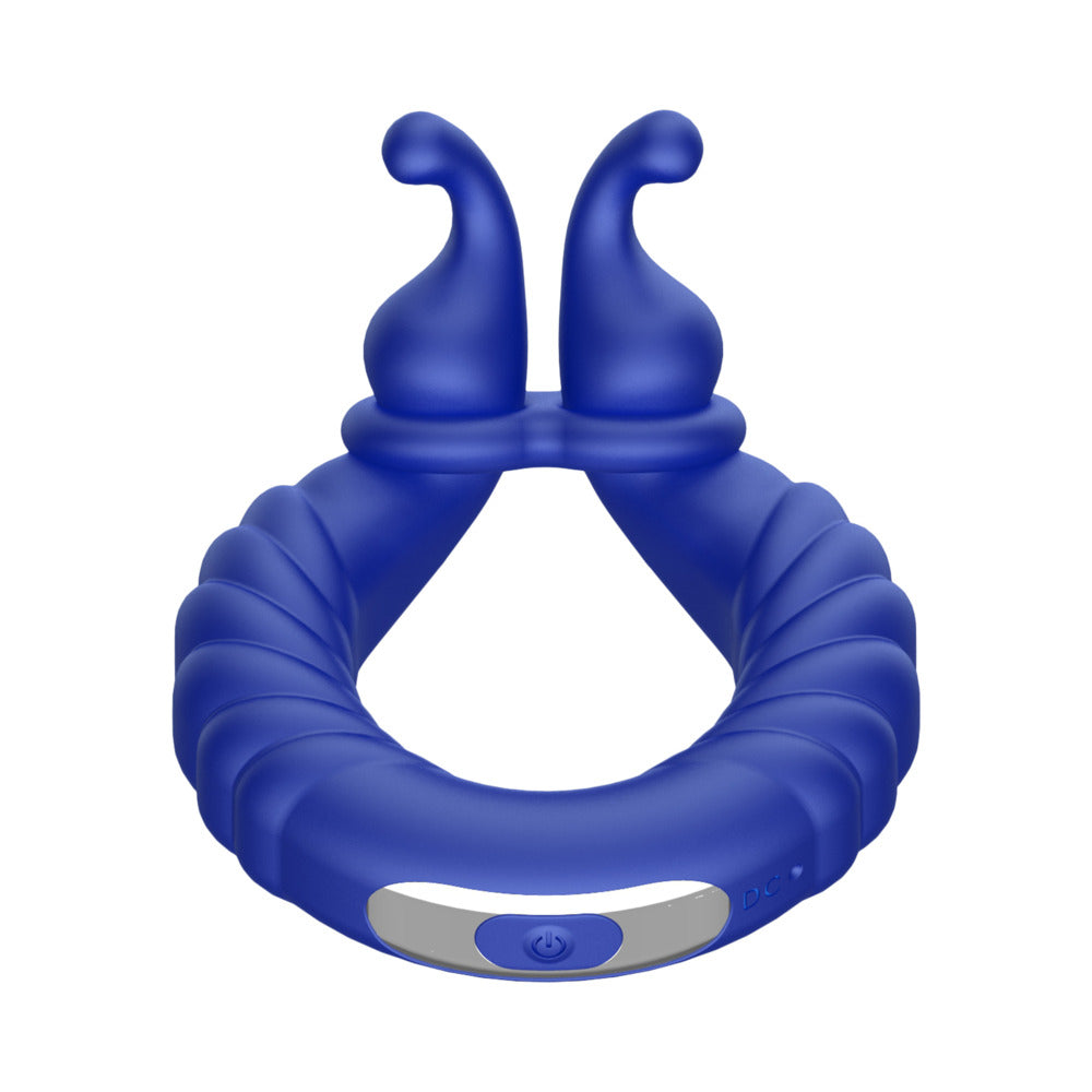 FORTO - F 24 RECHARGEABLE SILICONE TEXTURED VIBRATING COCK RING
