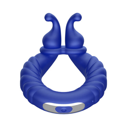 FORTO - F 24 RECHARGEABLE SILICONE TEXTURED VIBRATING COCK RING