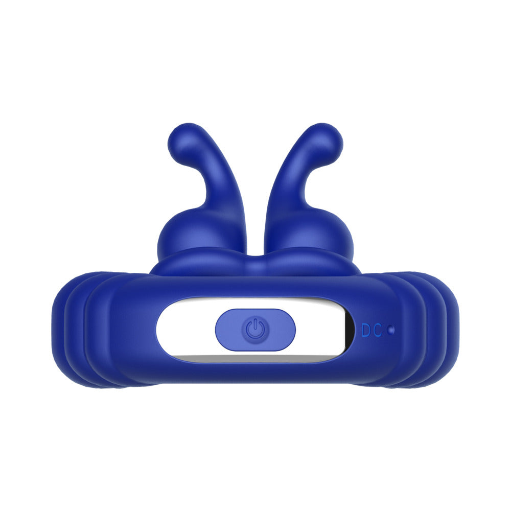 FORTO - F 24 RECHARGEABLE SILICONE TEXTURED VIBRATING COCK RING