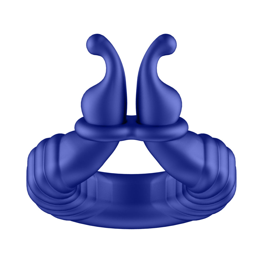 FORTO - F 24 RECHARGEABLE SILICONE TEXTURED VIBRATING COCK RING