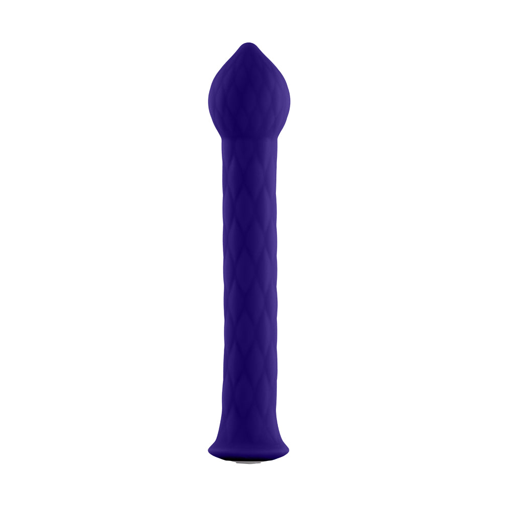 FEMMEFUNN - VIBRADOR DIAMOND WAND RECARREGÁVEL FLEXÍVEL EM SILICONE TEXTURIZADO ROXO ESCURO