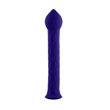FEMMEFUNN - VIBRADOR DIAMOND WAND RECARREGÁVEL FLEXÍVEL EM SILICONE TEXTURIZADO ROXO ESCURO
