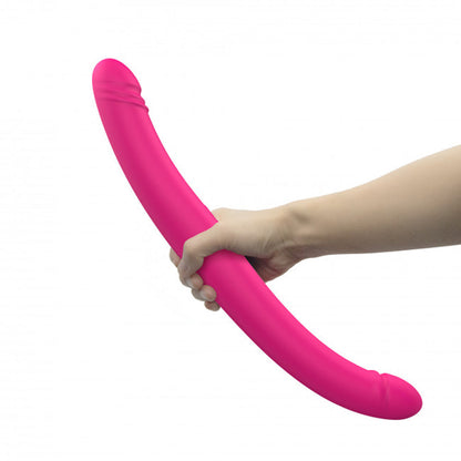 LOVELY PLANET - DORCEL ORGASMIC DOUBLE DO DILDO DUPLO RECARREGÁVEL COM VIBRAÇÃO E MOVIMENTO DE PISTÃO COR-DE-ROSA