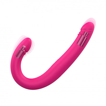 LOVELY PLANET - DORCEL ORGASMIC DOUBLE DO DILDO DUPLO RECARREGÁVEL COM VIBRAÇÃO E MOVIMENTO DE PISTÃO COR-DE-ROSA