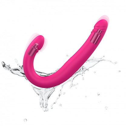 LOVELY PLANET - DORCEL ORGASMIC DOUBLE DO DILDO DUPLO RECARREGÁVEL COM VIBRAÇÃO E MOVIMENTO DE PISTÃO COR-DE-ROSA
