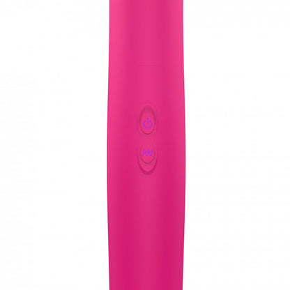 LOVELY PLANET - DORCEL ORGASMIC DOUBLE DO DILDO DUPLO RECARREGÁVEL COM VIBRAÇÃO E MOVIMENTO DE PISTÃO COR-DE-ROSA