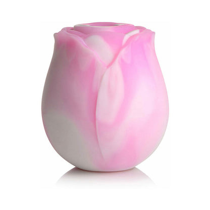 CURVE NOVELTIES - CURVE TOYS GOSSIP CUM INTO BLOOM RECHARGEABLE SILICONE CLITORAL STIMULATOR ROSE DREAM SWIRL