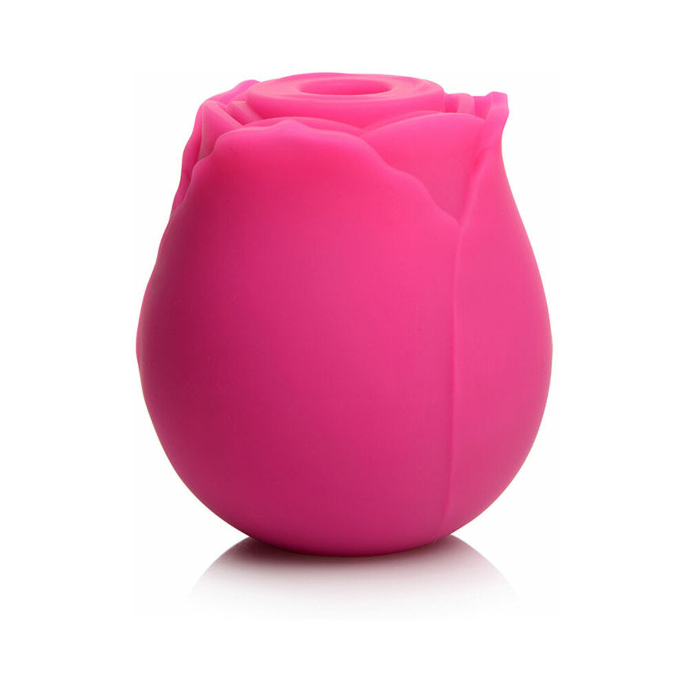 CURVE NOVELTIES - CURVE TOYS GOSSIP CUM INTO BLOOM RECHARGEABLE SILICONE CLITORAL STIMULATOR ROSE CRUSH MAGENTA