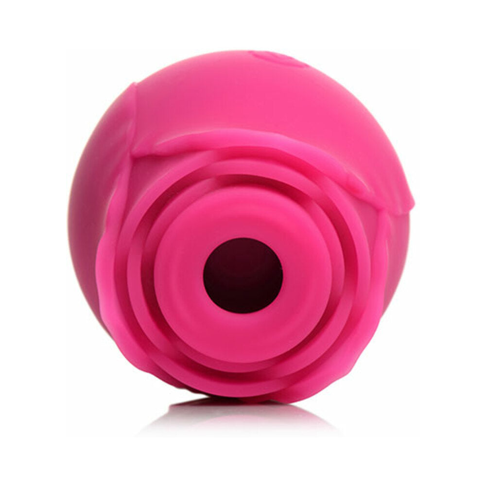 CURVE NOVELTIES - CURVE TOYS GOSSIP CUM INTO BLOOM RECHARGEABLE SILICONE CLITORAL STIMULATOR ROSE CRUSH MAGENTA