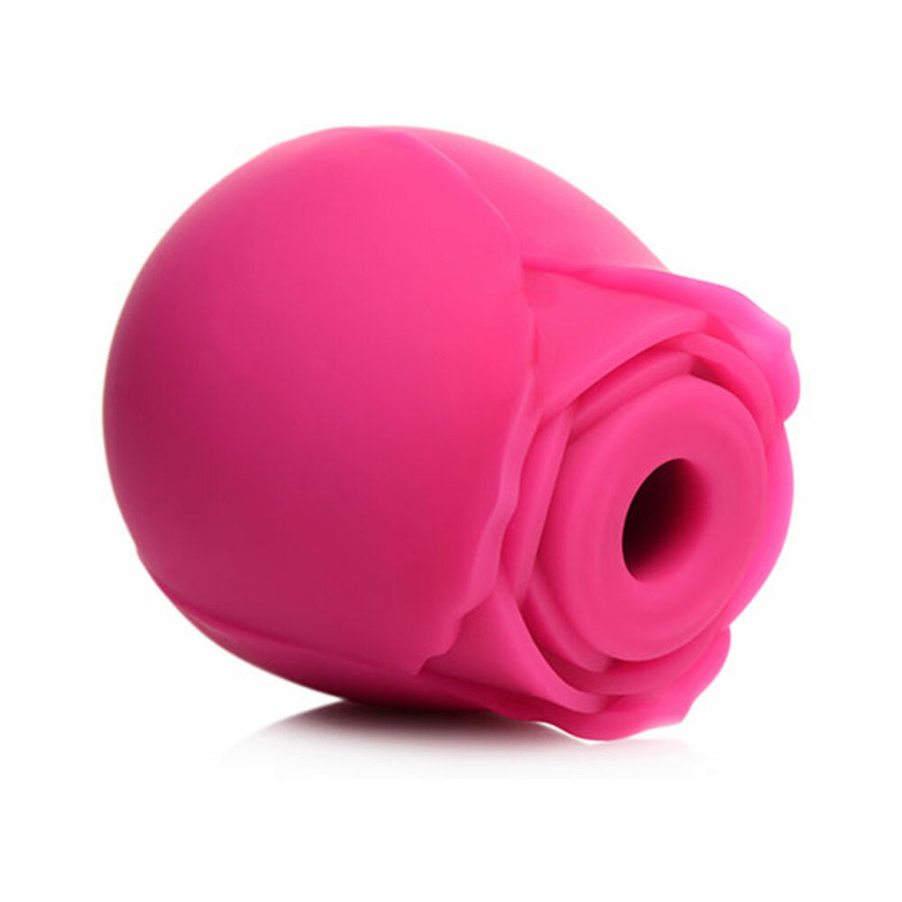 CURVE NOVELTIES - CURVE TOYS GOSSIP CUM INTO BLOOM RECHARGEABLE SILICONE CLITORAL STIMULATOR ROSE CRUSH MAGENTA