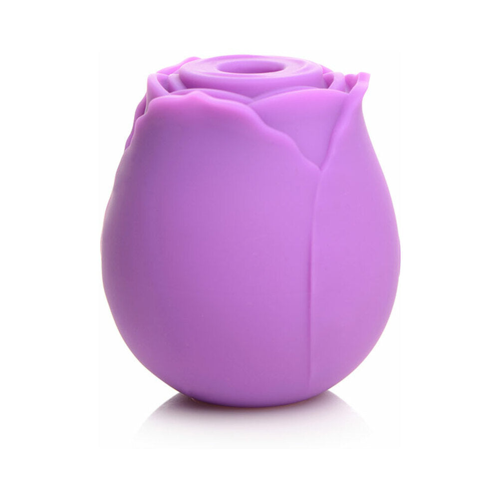 CURVE NOVELTIES - CURVE TOYS GOSSIP CUM INTO BLOOM RECHARGEABLE SILICONE CLITORAL STIMULATOR ROSE FLIRT VIOLET