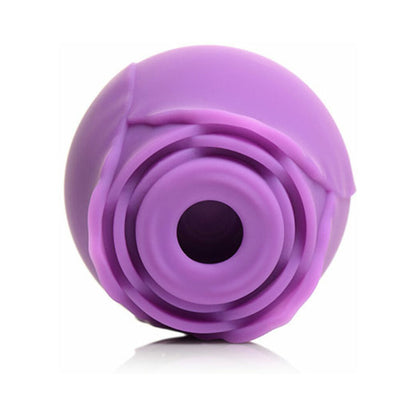 CURVE NOVELTIES - CURVE TOYS GOSSIP CUM INTO BLOOM RECHARGEABLE SILICONE CLITORAL STIMULATOR ROSE FLIRT VIOLET