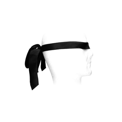 SHOTS - AI! FITA DE BONDAGE EM CETIM PRETO E BRANCO PRETA