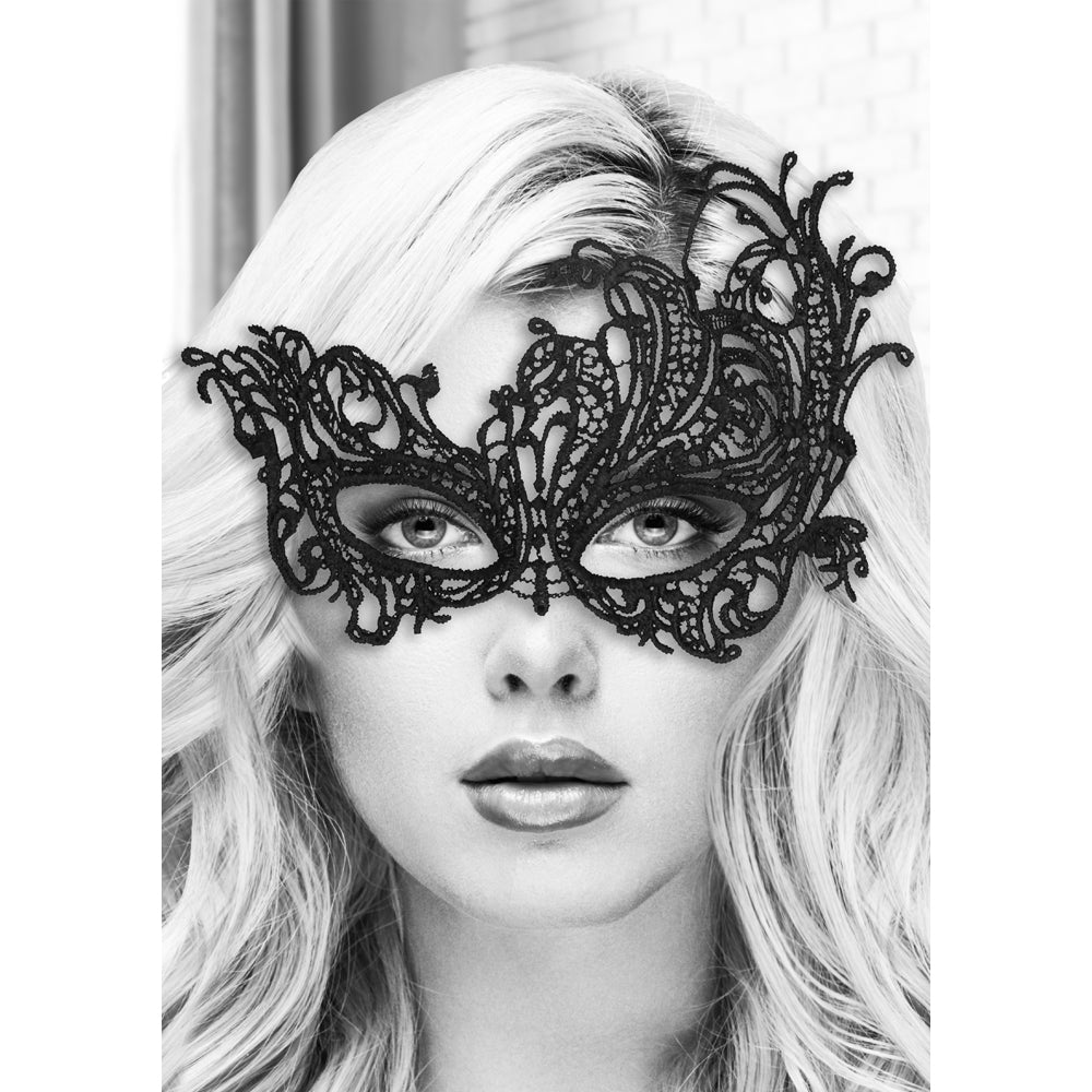 SHOTS - AI! MÁSCARA DE OLHOS ROYAL LACE PRETO E BRANCO