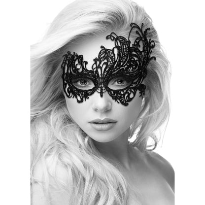 SHOTS - AI! MÁSCARA DE OLHOS ROYAL LACE PRETO E BRANCO