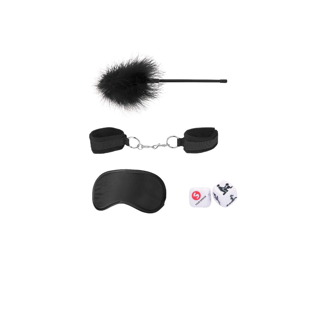 SHOTS - OUCH! BLACK & WHITE INTRODUCTORY BONDAGE KIT #2 BLACK