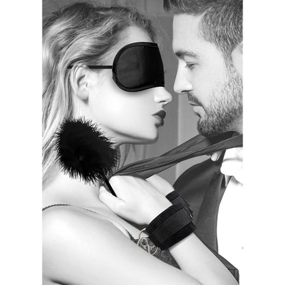 SHOTS - OUCH! BLACK & WHITE INTRODUCTORY BONDAGE KIT #2 BLACK