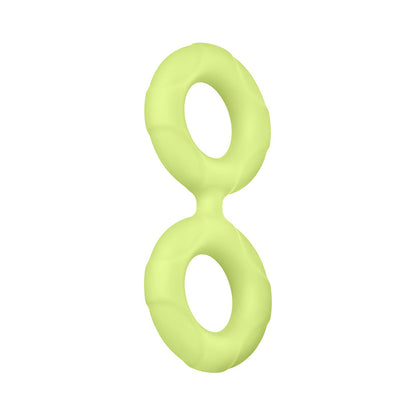 FORTO - F-81 LIQUID SILICONE COCK & BALL DOUBLE RING LARGE GLOW