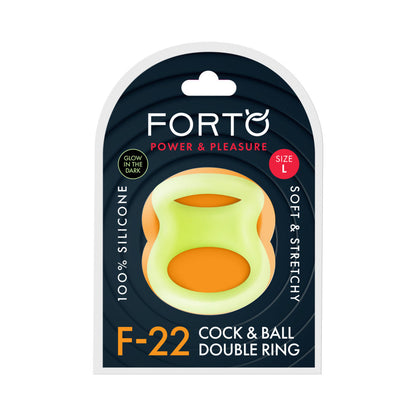 FORTO - F-22 ANEL DE SILICONE LÍQUIDO PARA PÉNIS E TESTÍCULOS GRANDE BRILHANTE