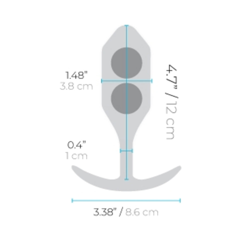 B-VIBE - SNUG PLUG 3 WEIGHTED SILICONE ANAL PLUG