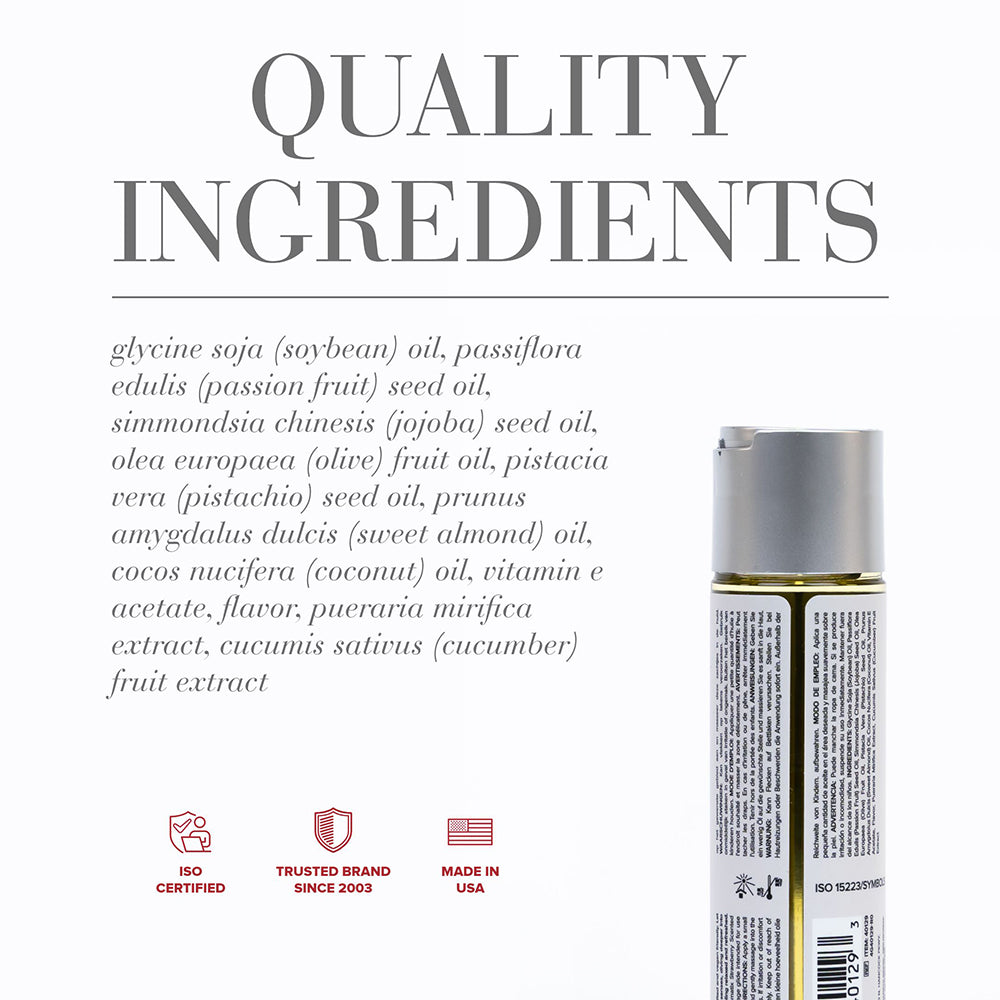 SYSTEM JO - JO AROMATIX STRAWBERRY SCENTED MASSAGE OIL 4 OZ.