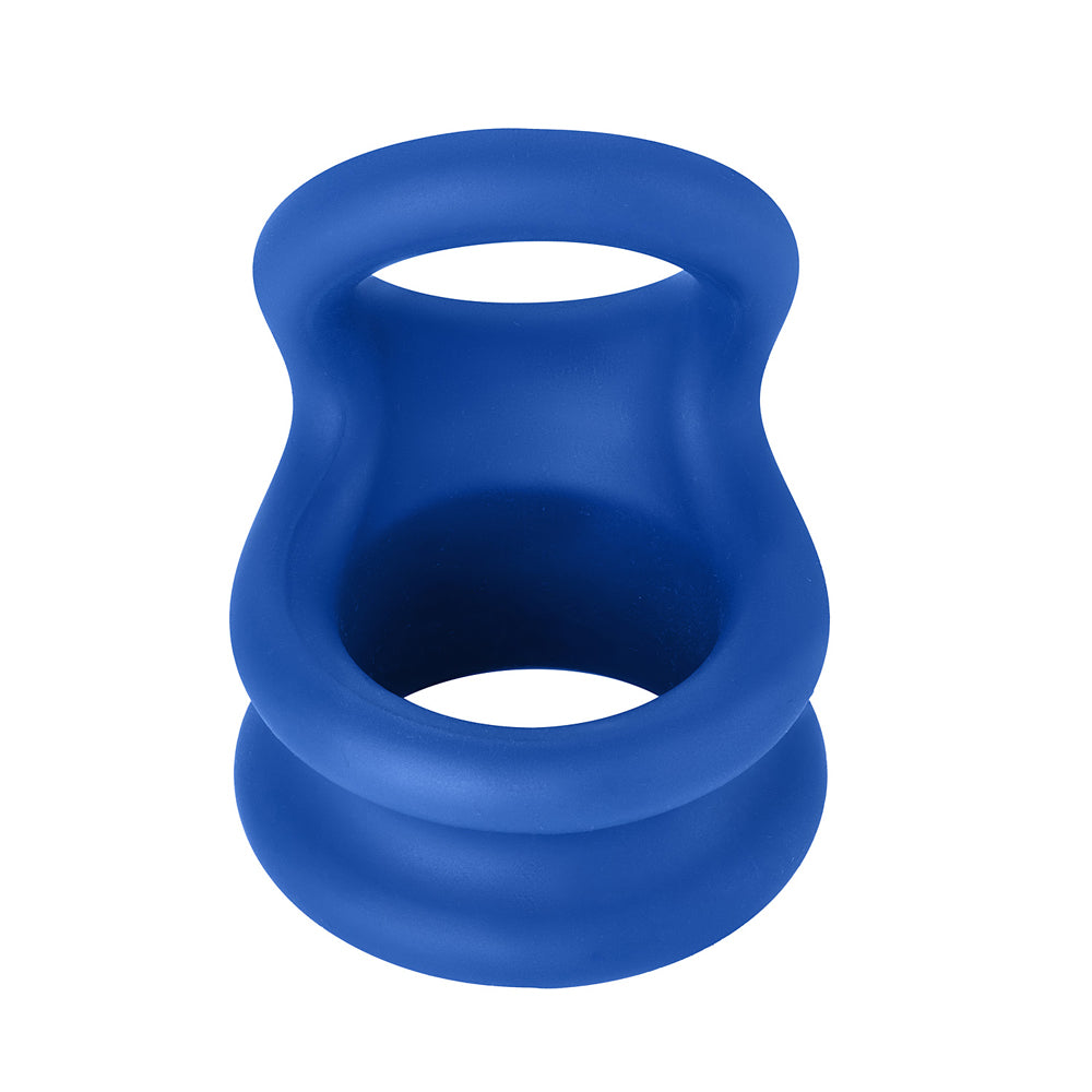 FORTO - F-20 LIQUID SILICONE COCKRING & BALL STRETCHER SMALL BLUE
