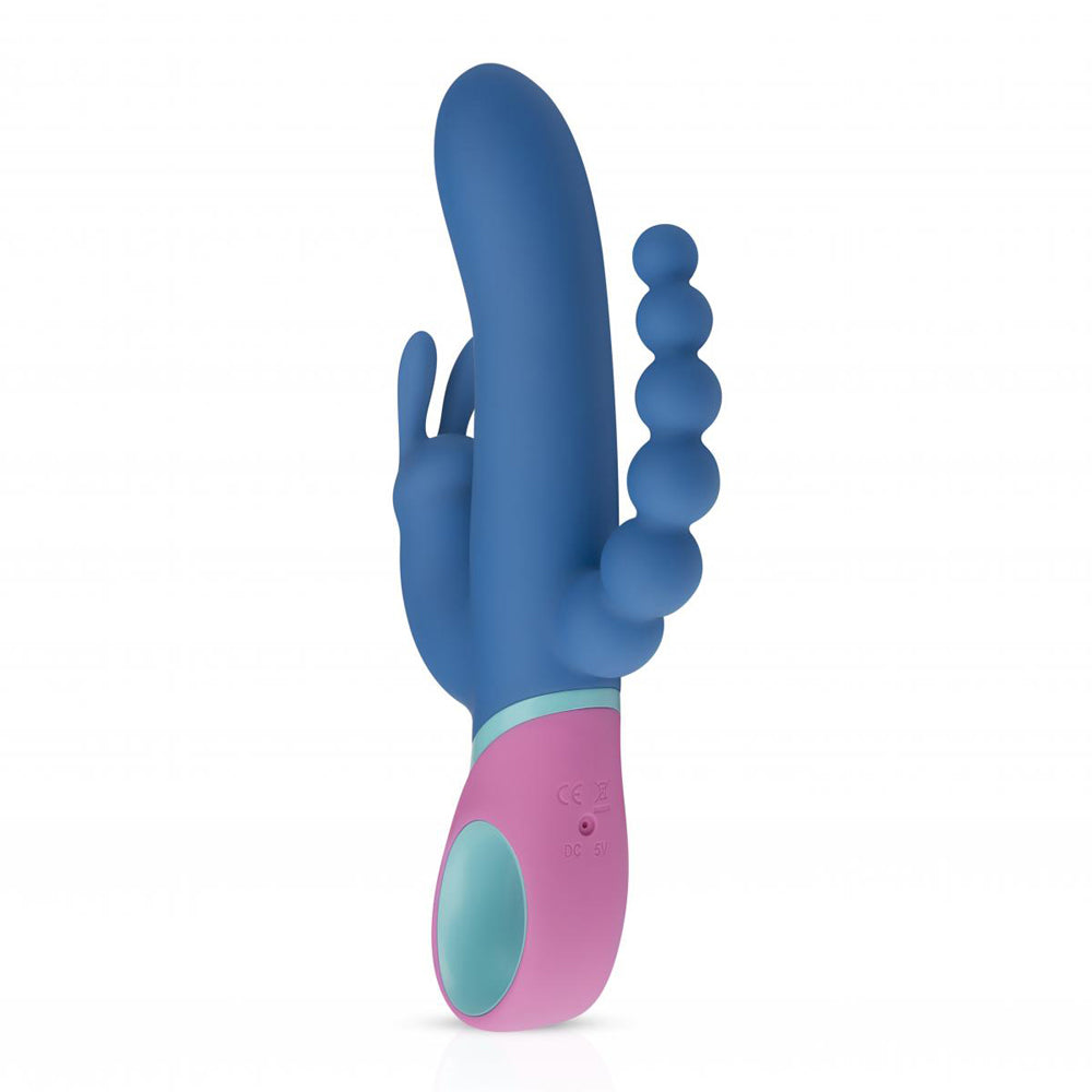 EDC WHOLESALE - PMV20 VICE DOUBLE VIBRATOR SILICONE BLUE