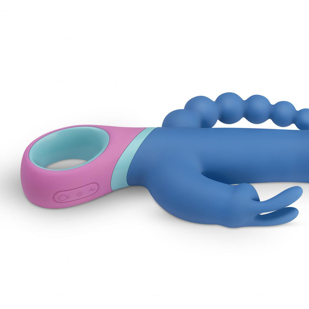 EDC WHOLESALE - PMV20 VICE DOUBLE VIBRATOR SILICONE BLUE