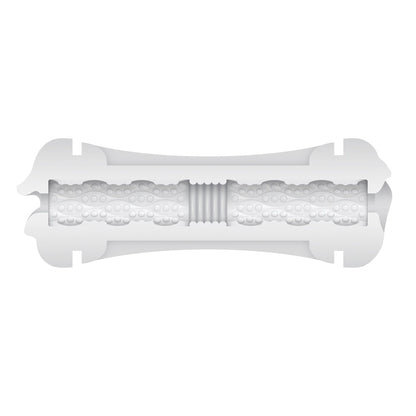 ZERO TOLERANCE - DOUBLE DIP DUAL-ENDED REALISTIC STROKER WITH MOVIE DOWNLOAD WHITE