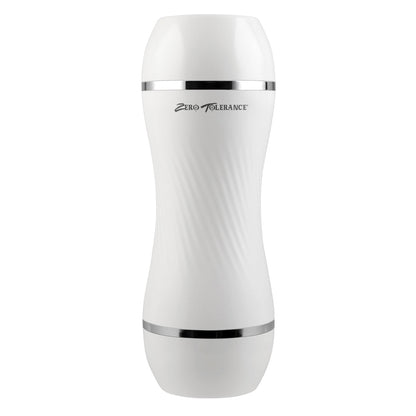 ZERO TOLERANCE - DOUBLE DIP DUAL-ENDED REALISTIC STROKER WITH MOVIE DOWNLOAD WHITE