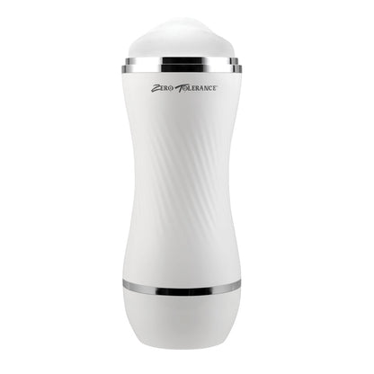 ZERO TOLERANCE - DOUBLE DIP DUAL-ENDED REALISTIC STROKER WITH MOVIE DOWNLOAD WHITE