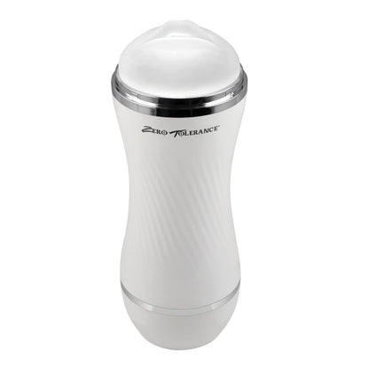ZERO TOLERANCE - DOUBLE DIP DUAL-ENDED REALISTIC STROKER WITH MOVIE DOWNLOAD WHITE