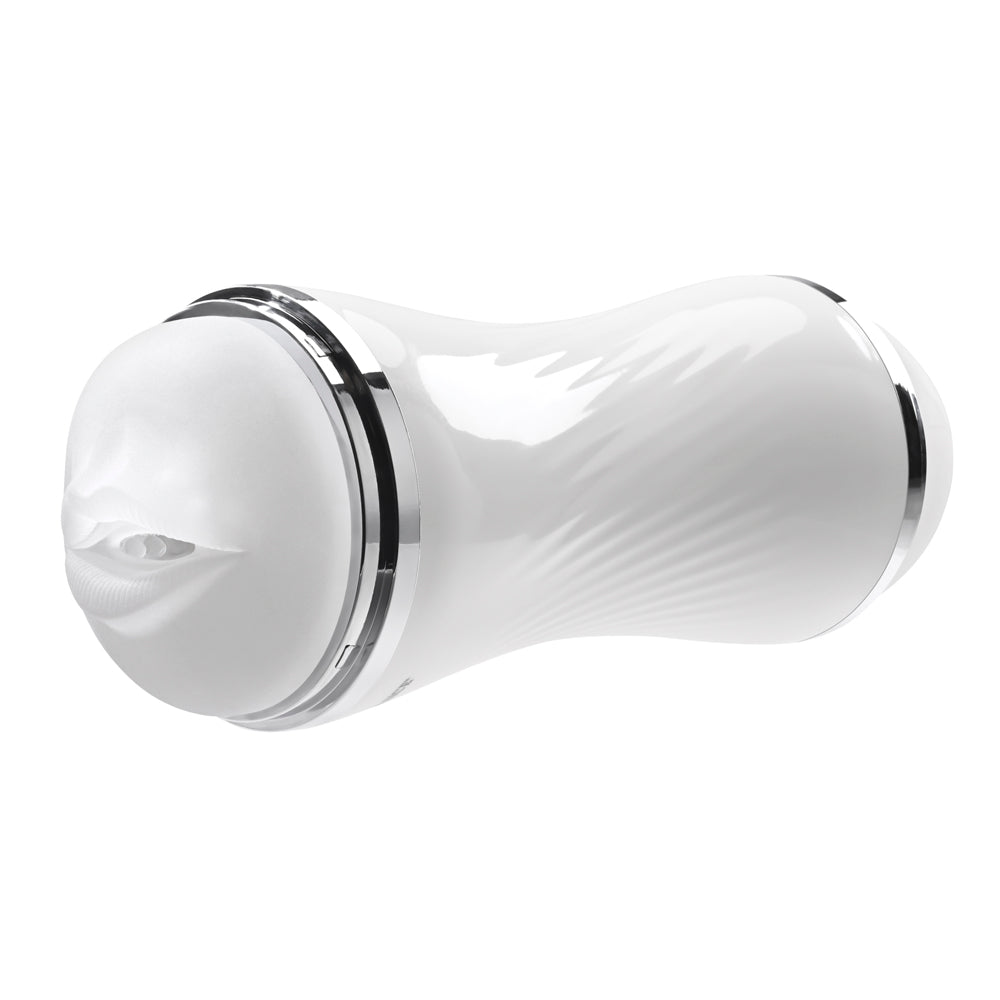 ZERO TOLERANCE - DOUBLE DIP DUAL-ENDED REALISTIC STROKER WITH MOVIE DOWNLOAD WHITE