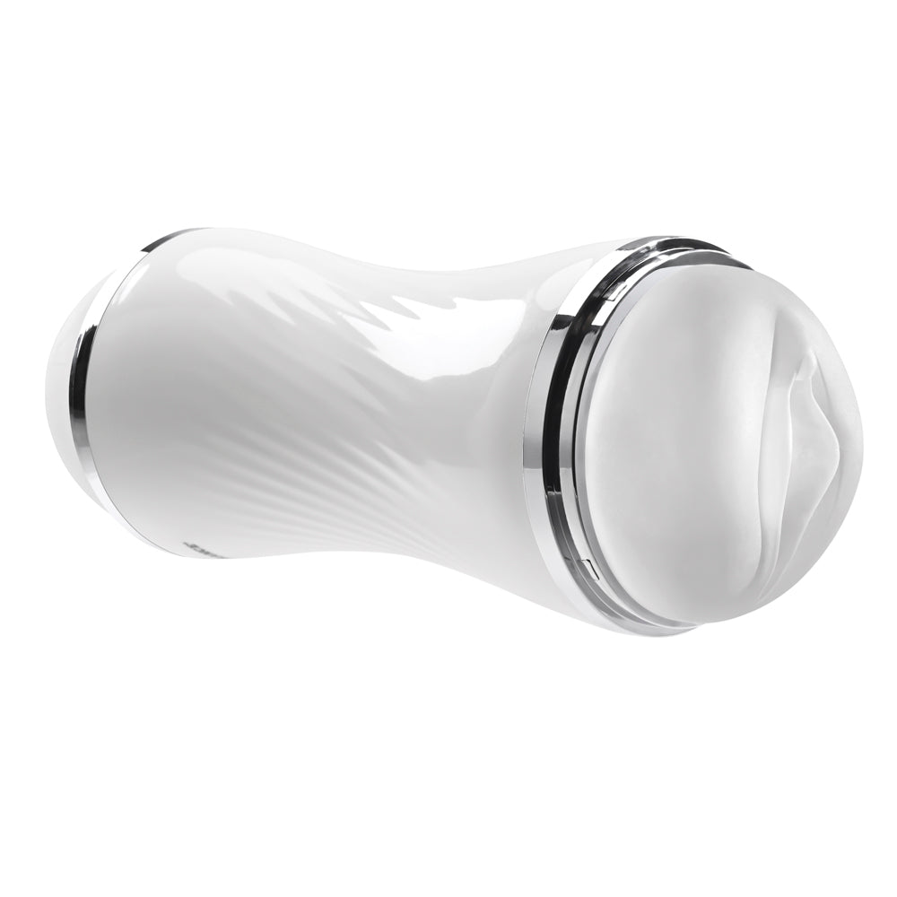 ZERO TOLERANCE - DOUBLE DIP DUAL-ENDED REALISTIC STROKER WITH MOVIE DOWNLOAD WHITE