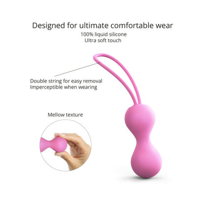 LOVELY PLANET - LOVE TO LOVE BOLAS DE KÉGEL EM SILICONE PINK PASSION