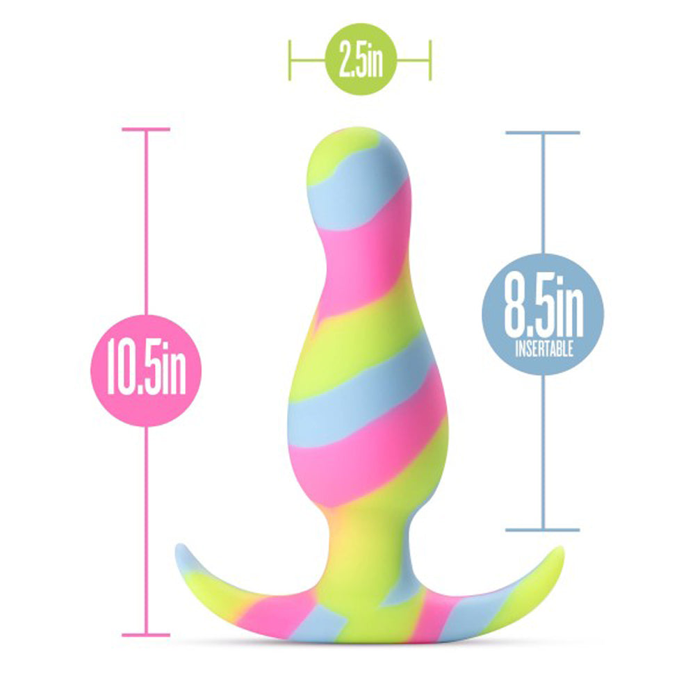 BLUSH - AVANT KALEIDO SILICONE ANAL PLUG LIME