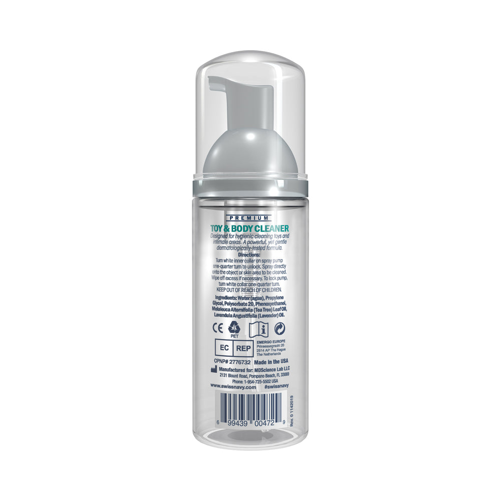 SWISS NAVY - ESPUMA DE LIMPEZA PARA BRINQUEDOS E CORPO 47 ML.
