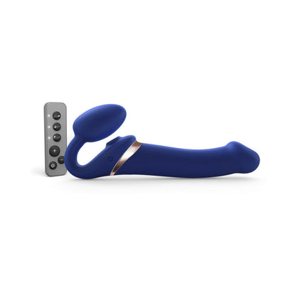 LOVELY PLANET - STRAP-ON-ME MULTI ORGASM BENDABLE STRAPLESS STRAP-ON NIGHT BLUE LARGE