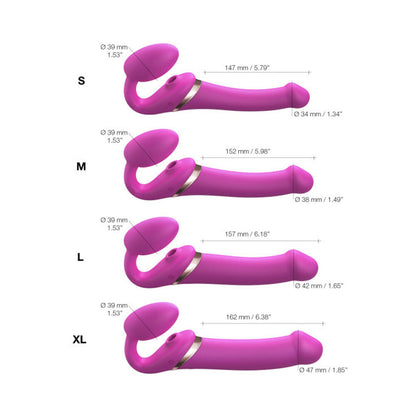LOVELY PLANET - STRAP ON ME MULTI ORGASM BENDABLE STRAPLESS STRAP ON MEDIUM