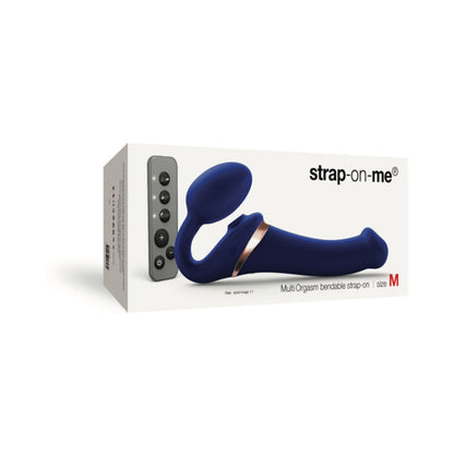 LOVELY PLANET - STRAP-ON-ME MULTI ORGASM BENDABLE STRAPLESS STRAP-ON NIGHT BLUE MEDIUM