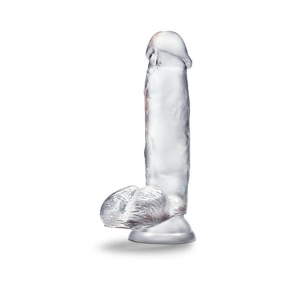 BLUSH - B YOURS DIAMOND GLEAM 7 IN. DILDO WITH BALLS CLEAR