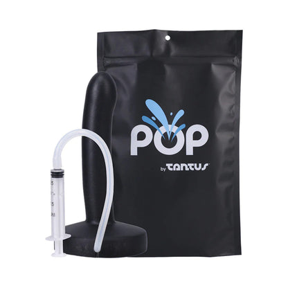 TANTUS - POP SLIM SQUIRTING DILDO MIDNIGHT (SACO)