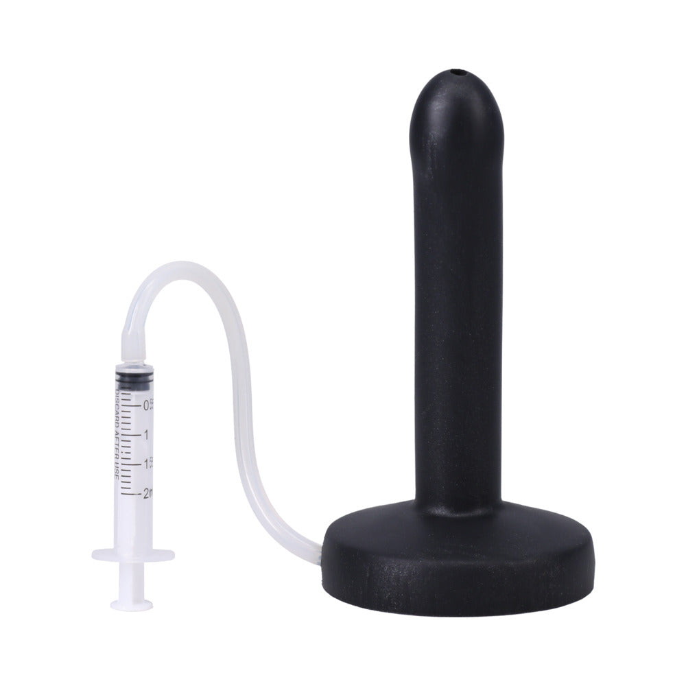 TANTUS - POP SLIM SQUIRTING DILDO MIDNIGHT (SACO)