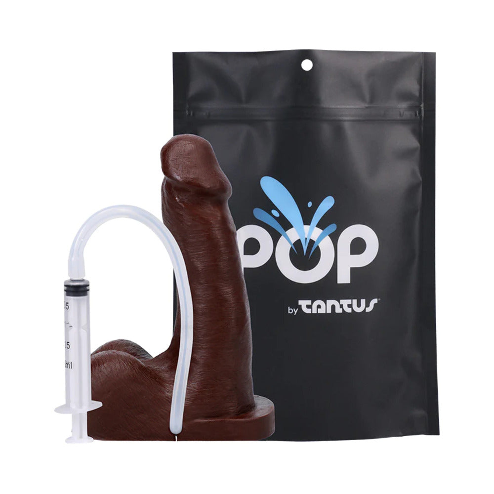 TANTUS - POP N' PLAY SQUIRTING PACKER ESPRESSO (BAG)
