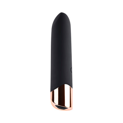 GENDER X - O VIBRADOR BULLET RECARREGÁVEL DE SILICONE GOLD STANDARD PRETO/DOURADO
