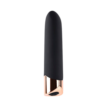 GENDER X - O VIBRADOR BULLET RECARREGÁVEL DE SILICONE GOLD STANDARD PRETO/DOURADO