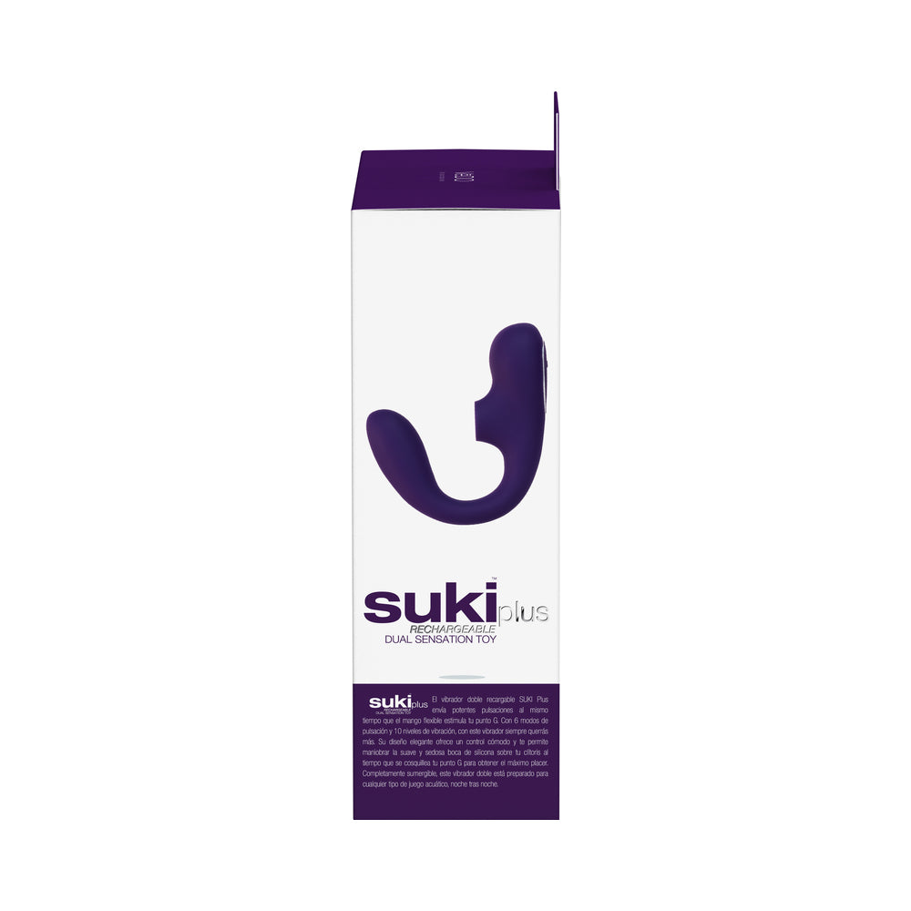 VEDO - SUKI PLUS RECHARGEABLE DUAL SONIC VIBE DEEP PURPLE