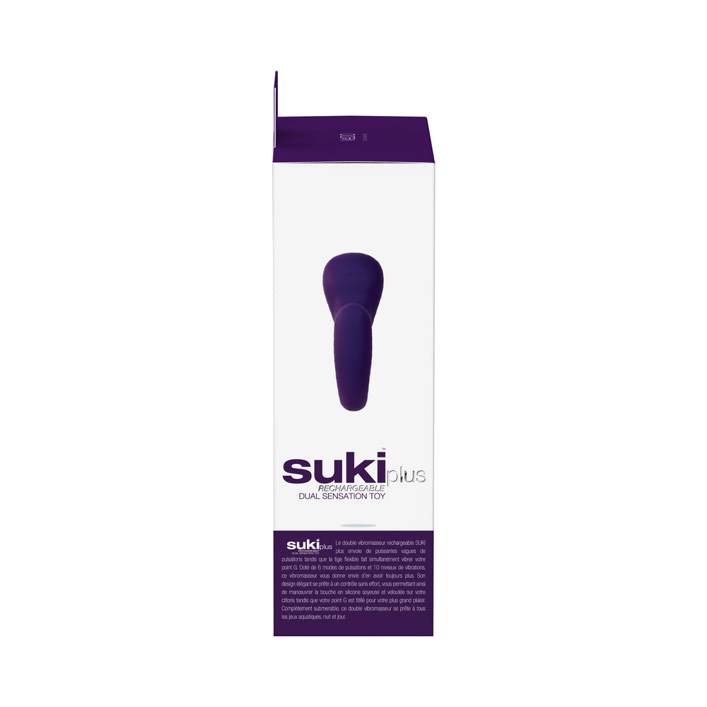 VEDO - SUKI PLUS RECHARGEABLE DUAL SONIC VIBE DEEP PURPLE
